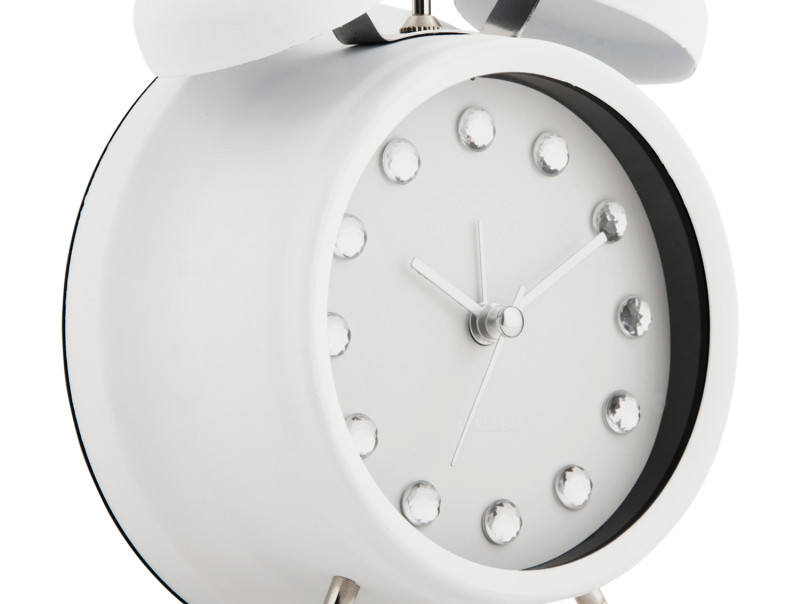 Alarm Clock Glam Diamonds KA6018BK Black