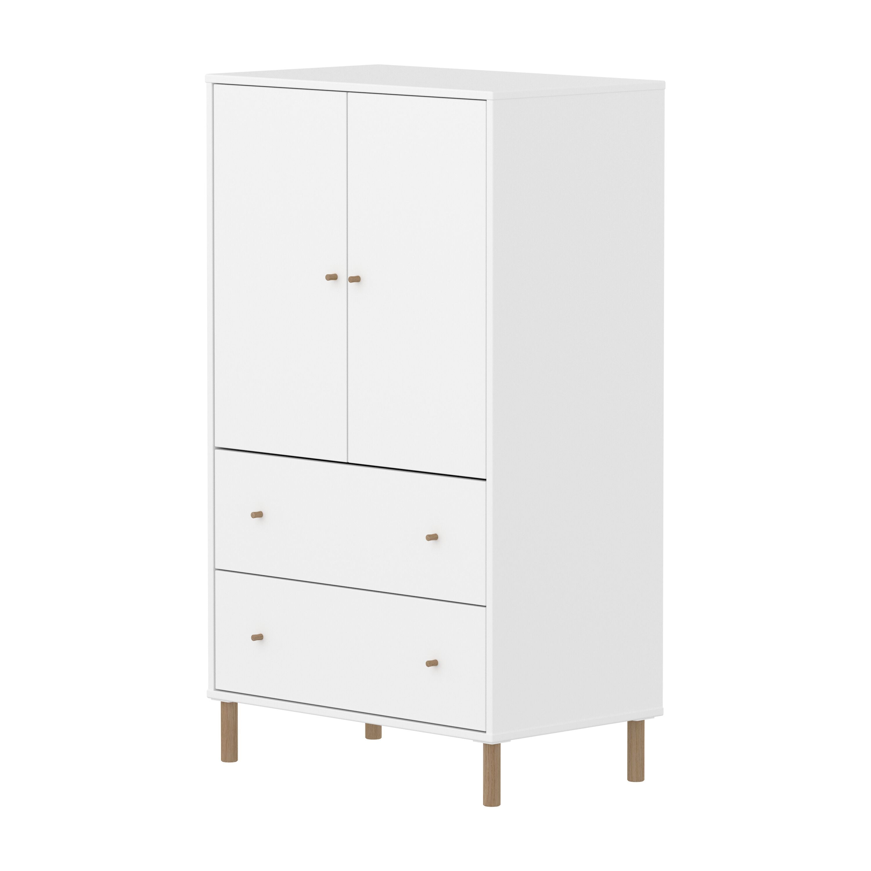 Flexa SAGA Schrank - Weiss / B: 75.0 cm x T: 45.0 cm x H: 129.5 cm