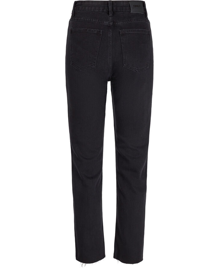 ONLY ONLEMILY HW ST RAW CRP ANK MAE004 Black denim