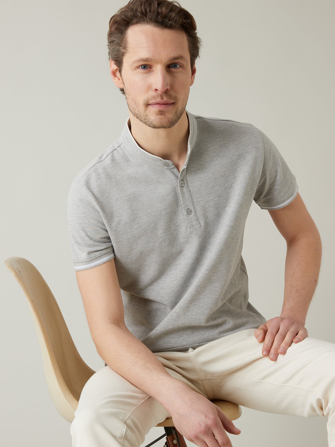 Polo col officier homme - coton bio