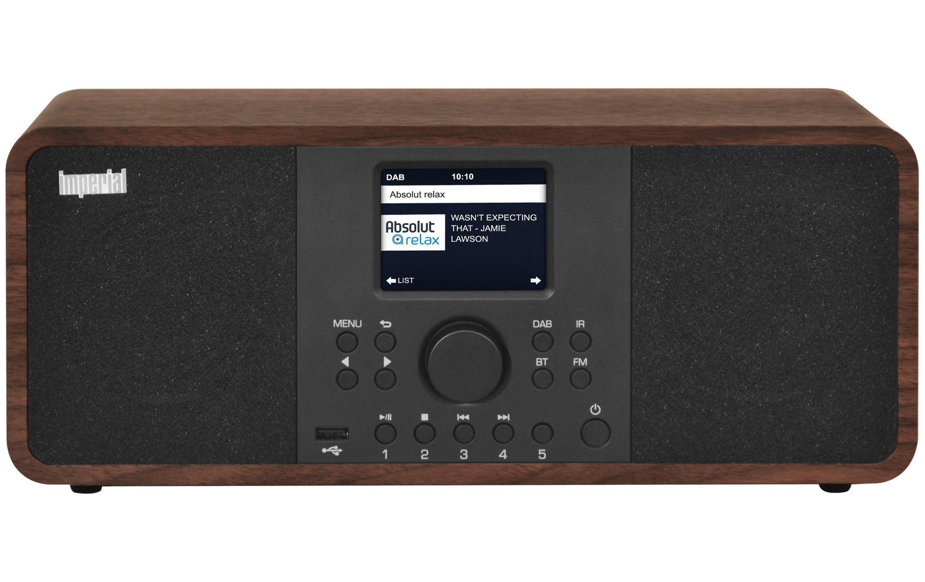 DAB+ Radio Dabman i205 Braun<br>Hybrid-Stereo-Radio für Internet-, DAB+, UKW-Radioempfang, mit umfangreichem Streamingportal, Bluetooth 5.0, UPnP und vielen benutzerfreundlichen Features