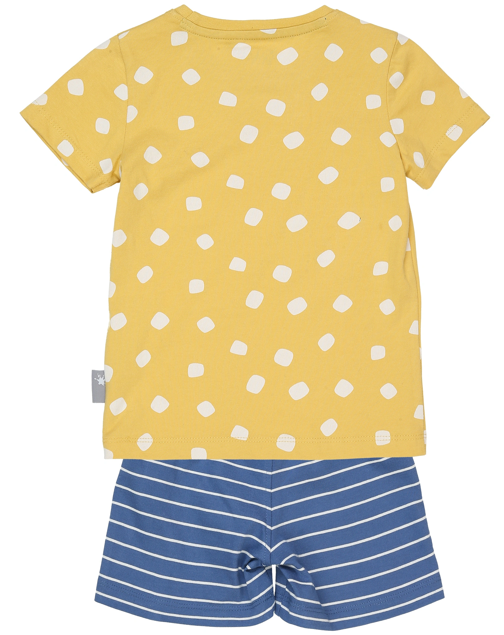 Schlafanzug GIRAFFE kurz in gelb/blau