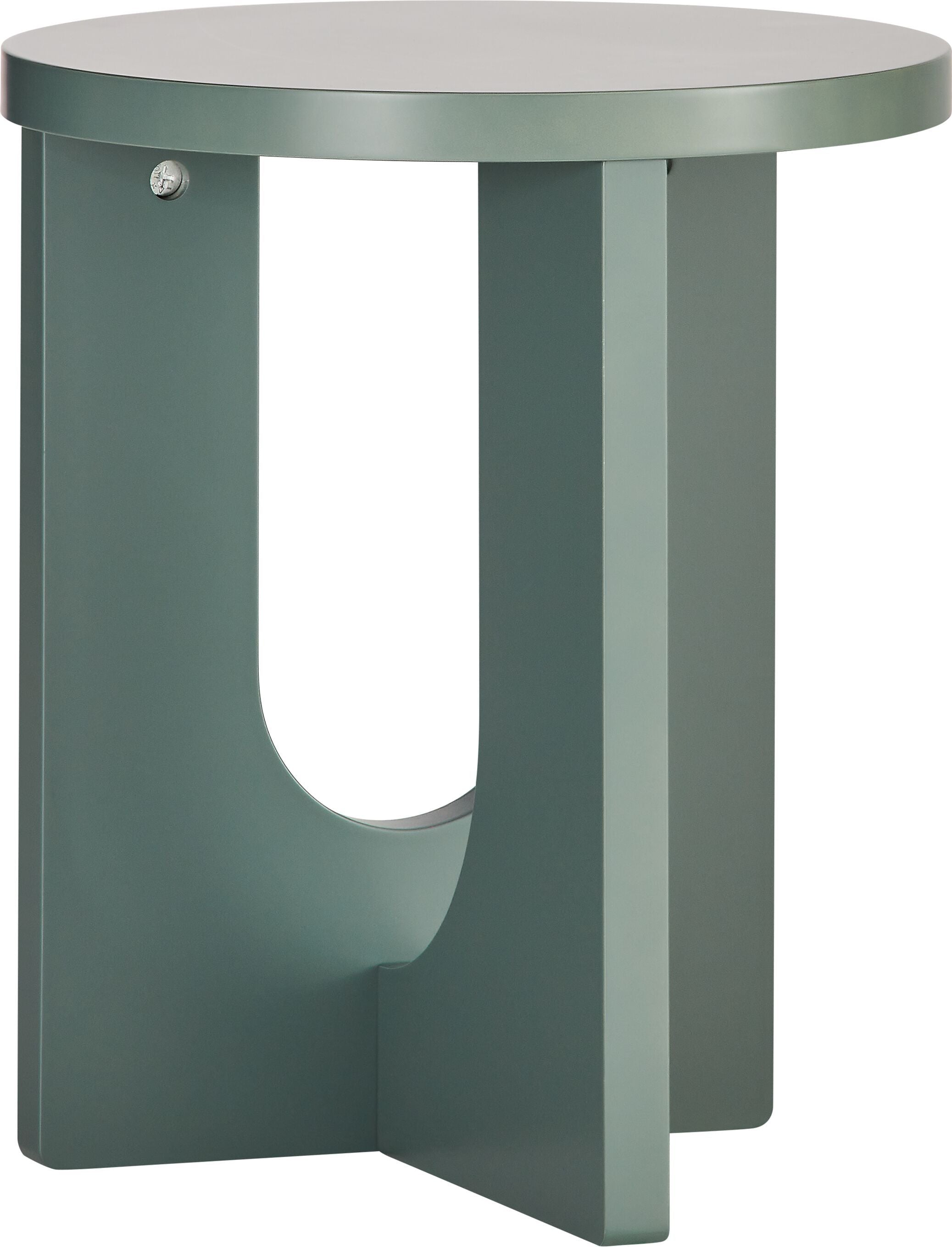 DONA Beistelltisch - Grün / B: 35.0 cm x T: 35.0 cm x H: 42.0 cm