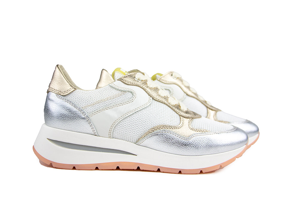 DL Sport Sneaker Doha Argento Chic Bianco