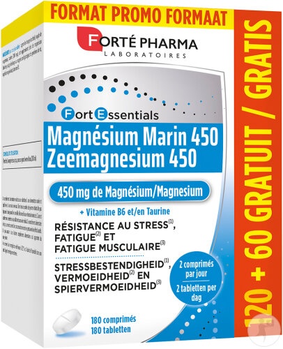 Forté Pharma Magnésium Marin 450 120 Comprimés + 60 Gratuit