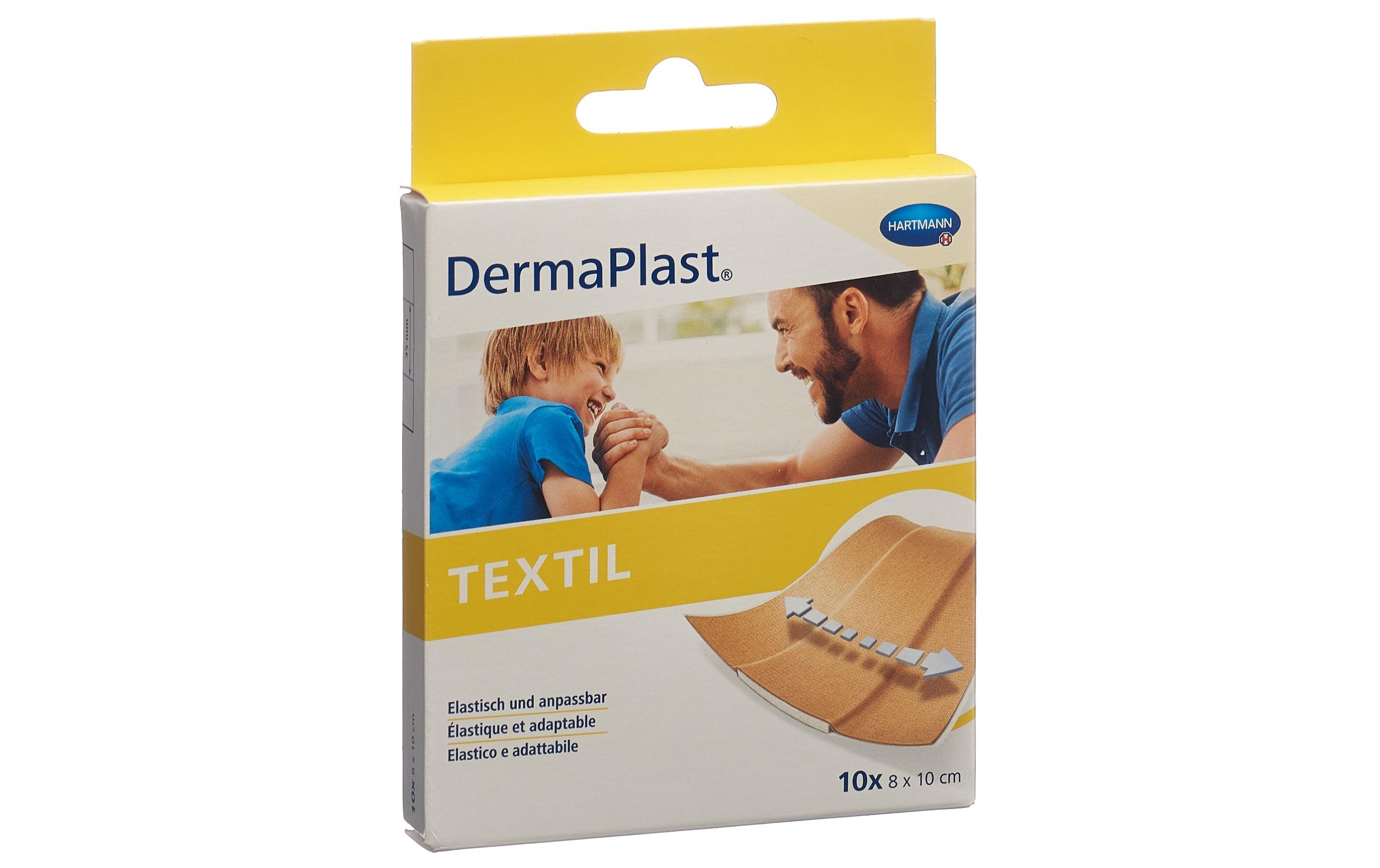 Wundpflaster Textil 8 x 10 cm 10 StückHypoallergenes Pflaster zum Zuschneiden