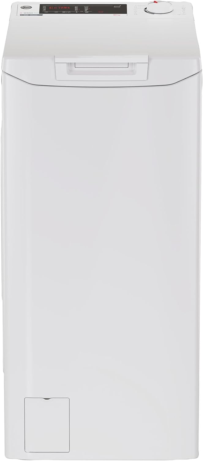 Hoover Toplader THOSQ085D2-S Waschmaschine, 8 kg, 1000 U/min., Smarte Bedienung mit Wi-Fi und Bluetooth, Gentle Touch, Mix Power System, Startzeitverzögerung, 17 Programme, Weiß