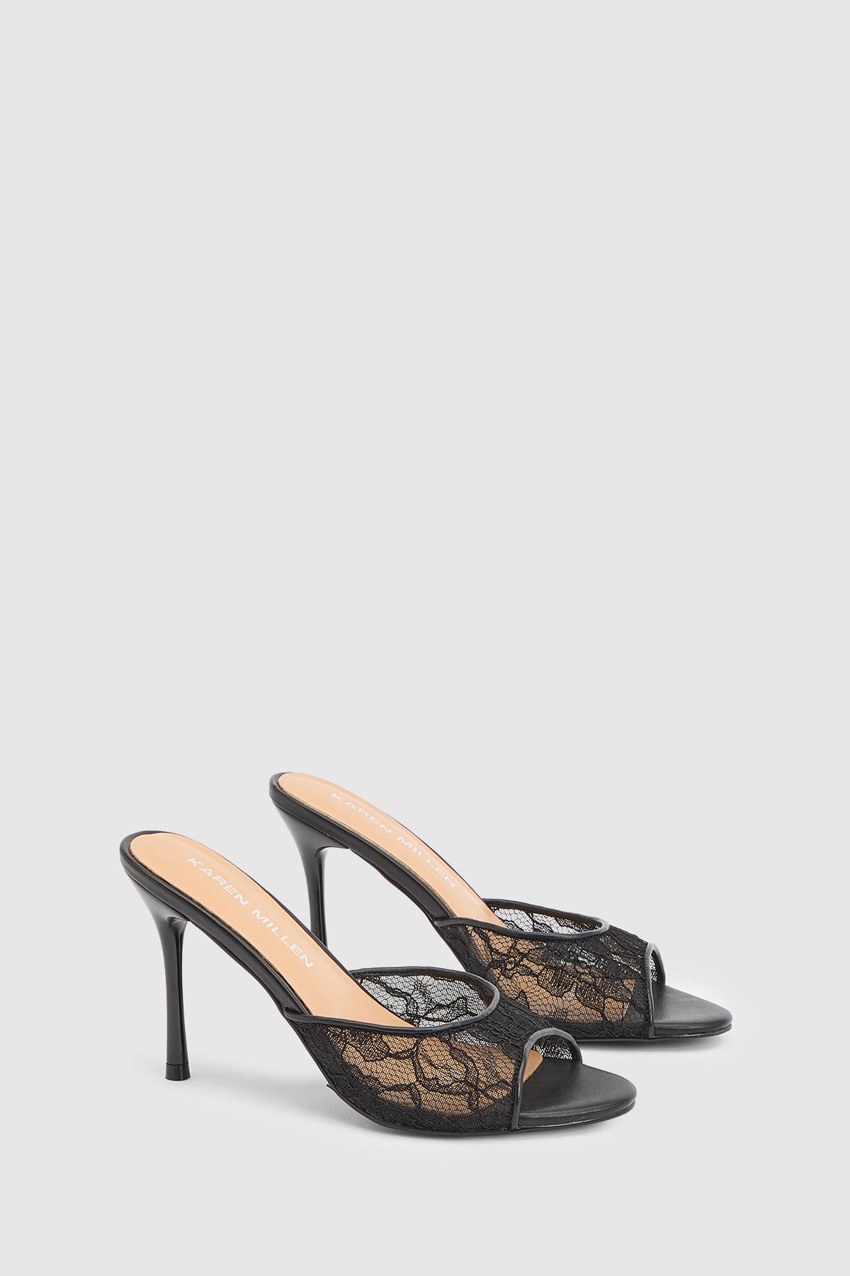 KarenMillen Mule À Bout Ouvert En Dentelle