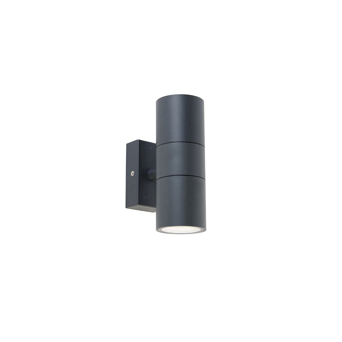 Buitenwandlamp donkergrijs 2-lichts IP44 - Duo