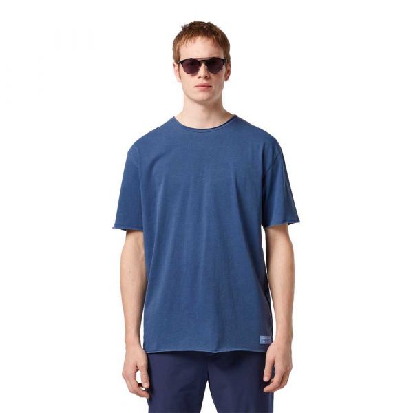 Scotch & Soda T-Shirt Raw Edge Relaxed Fit Atlantic Blue XL