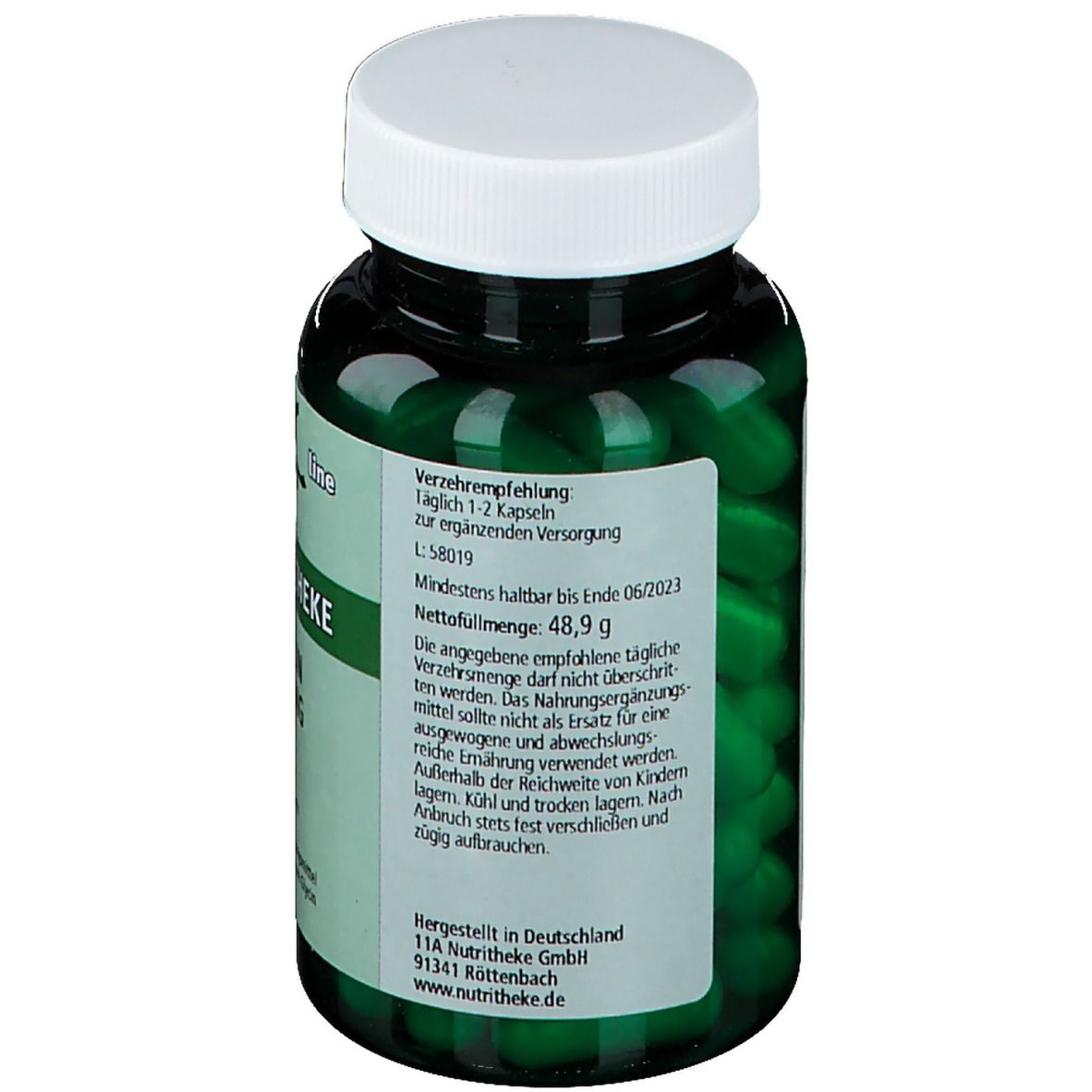 green line NUTRITHEKE Glycin 500 mg
