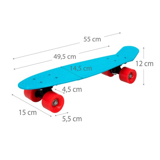 Skate de PVC Cbgames com rodas 55cm