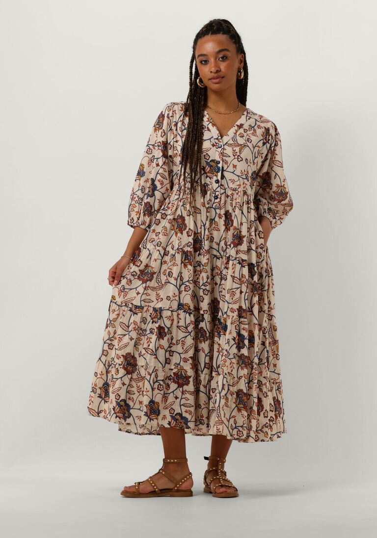 STELLA FOREST multi stella forest midi jurk e24ro053