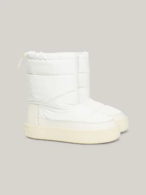 Botas puffer recicladas com acabamento brilhante
