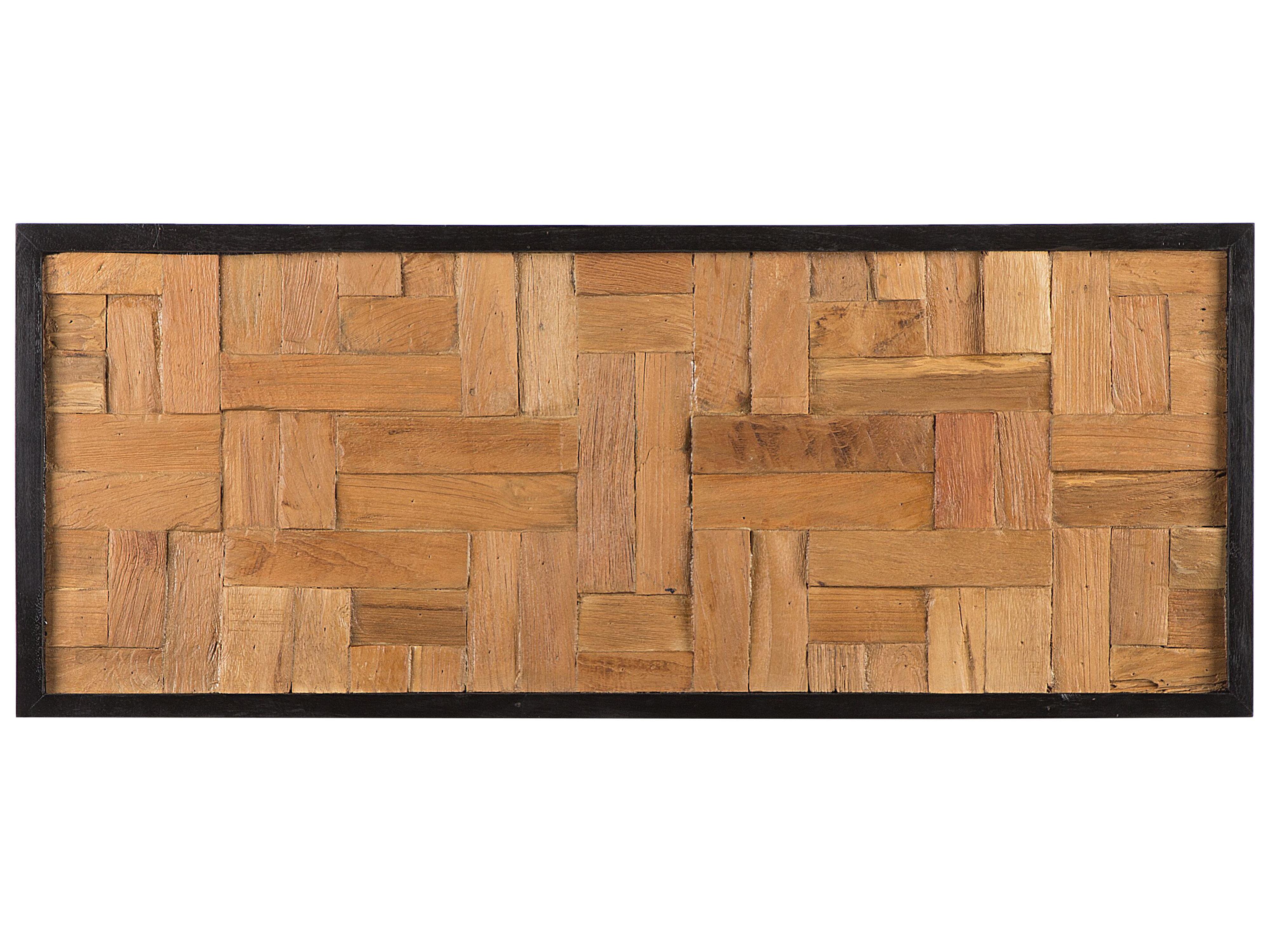 Wanddecoratie TOLUCA Teakhout 40 cm Bruin