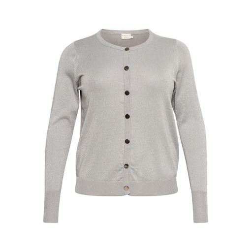 Kaffe Curve KCregitta Cardigan, Grey Silver Metallic, XL