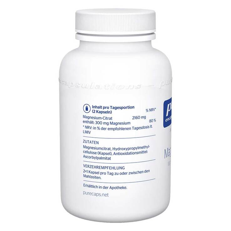Pure Encapsulations Magnesium Magnesiumcitrat Kapseln, 90 St
