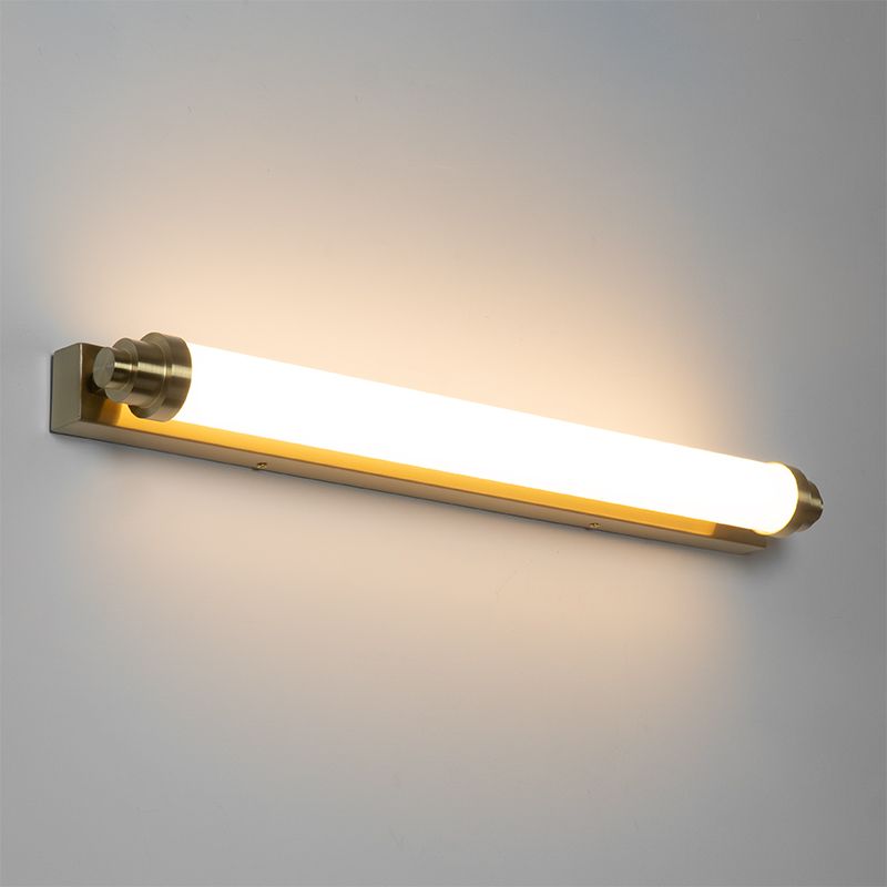 Wandlamp wit met goud incl. LED 3-staps dimbaar IP44 - Yordi