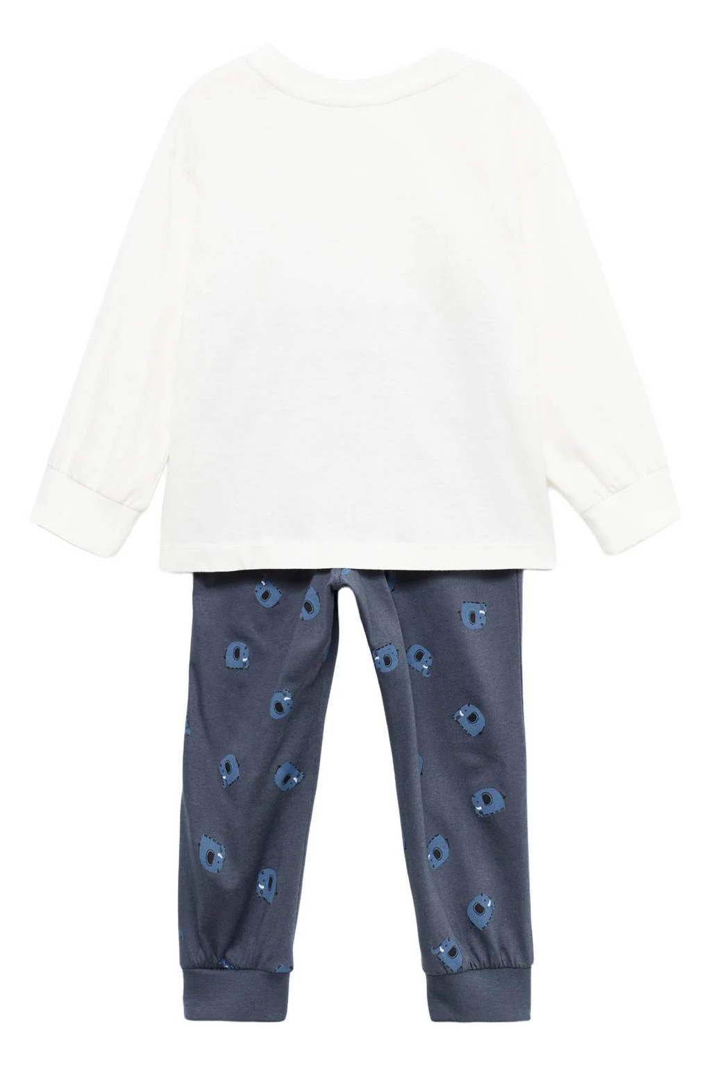 Mango Kids pyjamaantraciet/wit