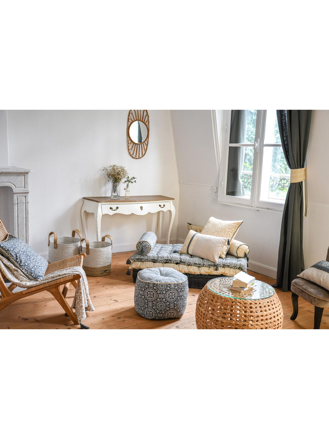 Coussin slub rectangulaire