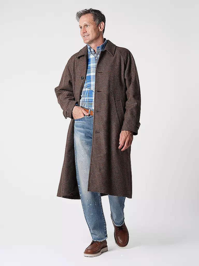 NUDIE JEANS Wollmantel WILL  braun