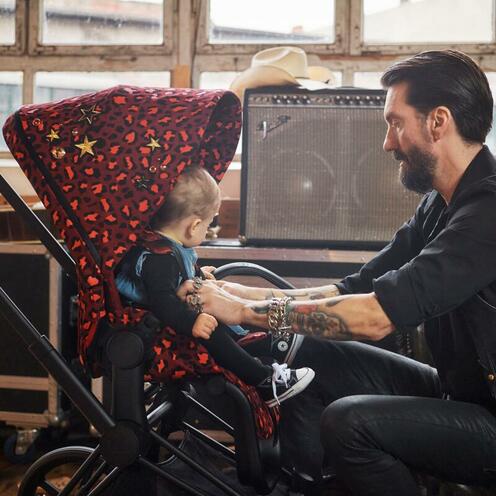 Habillage Siège Priam 4 et ePriam 2 - Collection Rockstar - Rouge - CYBEX