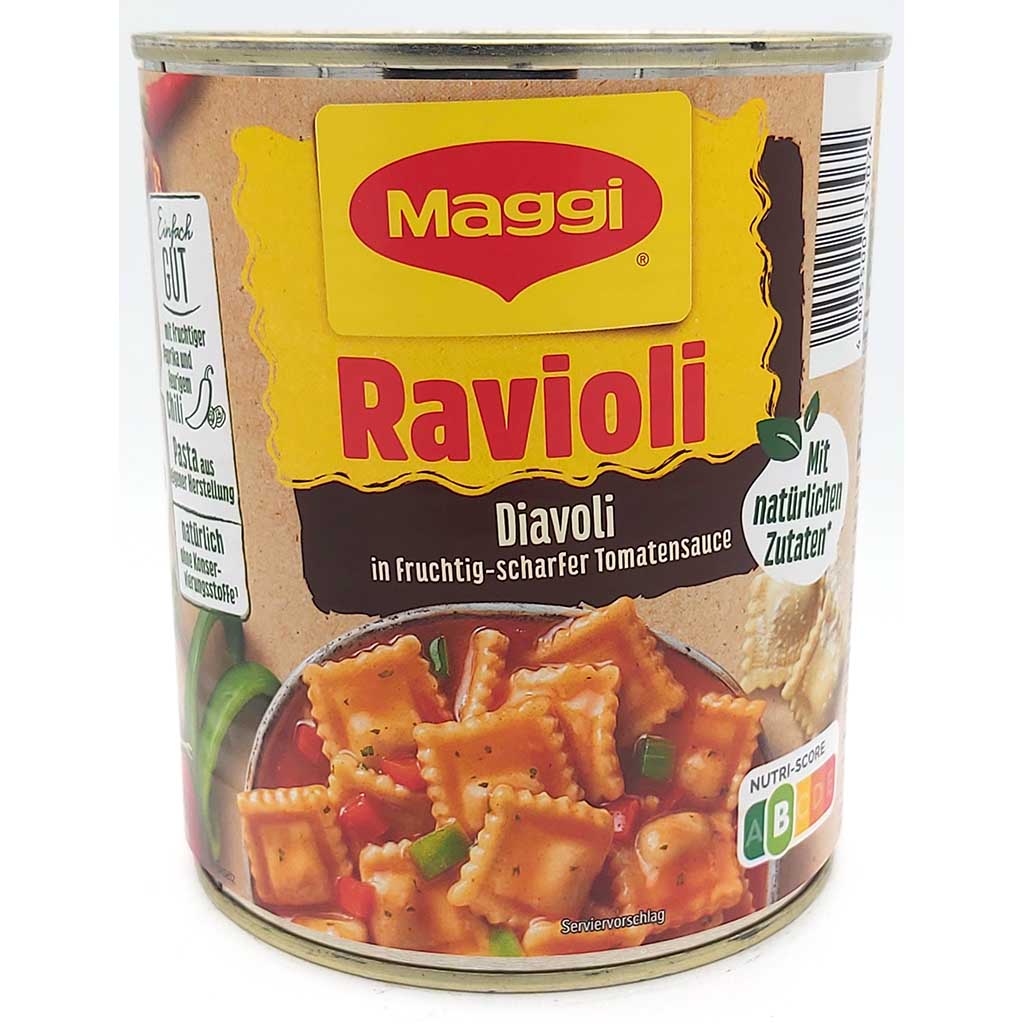Maggi Ravioli Diavoli in scharfer Tomatensauce 800g MHD:30.4.27