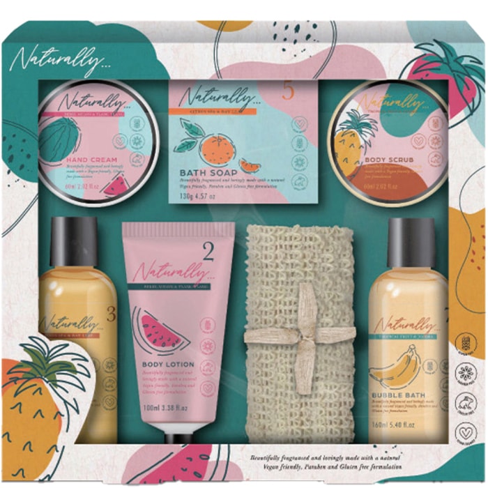 Coffret de bain - Naturally - 7 produits