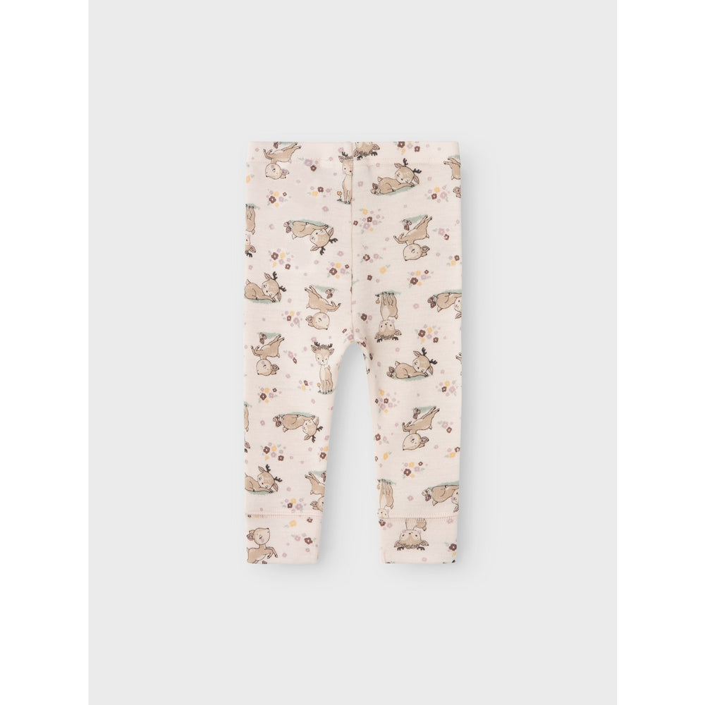 Køb Name It Lilac Ash AOP Willit Uld Leggings
