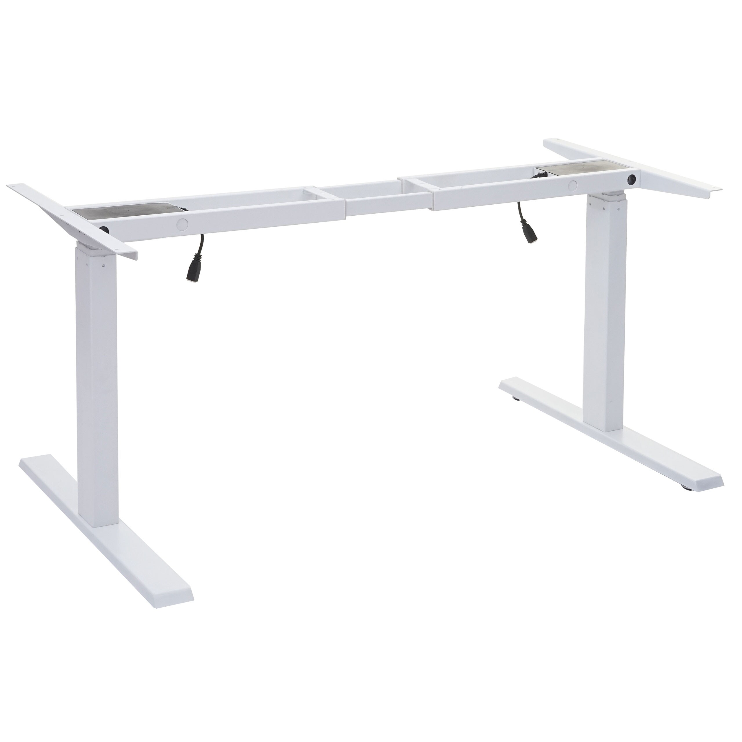 Gestell MCW-D40, variables Tischgestell für Schreibtisch, elektrisch höhenverstellbar Memory 29kg ~ weiß
