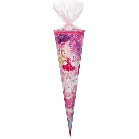 Nestler Schultüte Barbie Prima Ballerina 6-eckig, Organza, 85cm