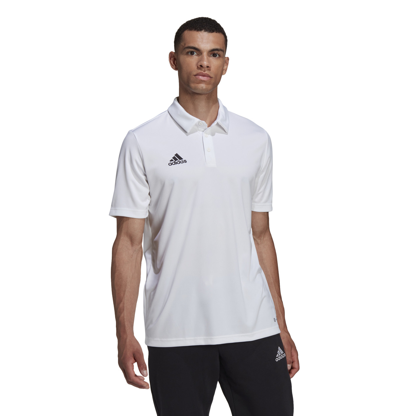 Adidas Entrada 22 Polo Wit Zwart