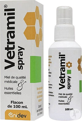 Anidev Vetramil Cicatrisation Mammifères Et Oiseaux Spray 100ml