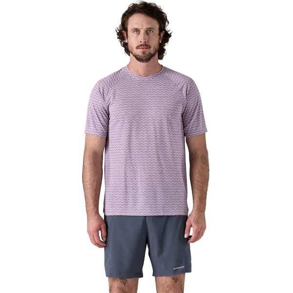 T-shirt trail PATAGONIA M'S RIDGE FLOW SHIRT CONCRETE PURPLE