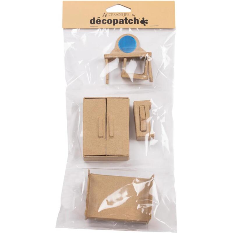 Assortiment de 6 miniatures - Chambre - Kraft