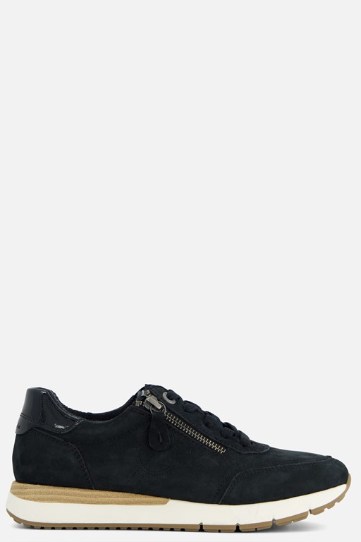 Tamaris Comfort Sneakers blauw Suede
