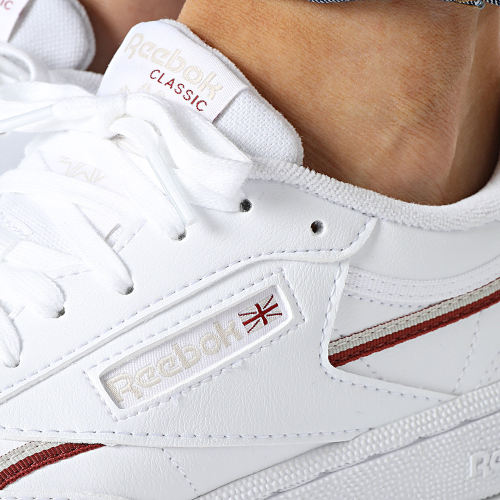 Baskets Femme Club C 85 Vegan GW0932 Footwear White Stucco Red Ember