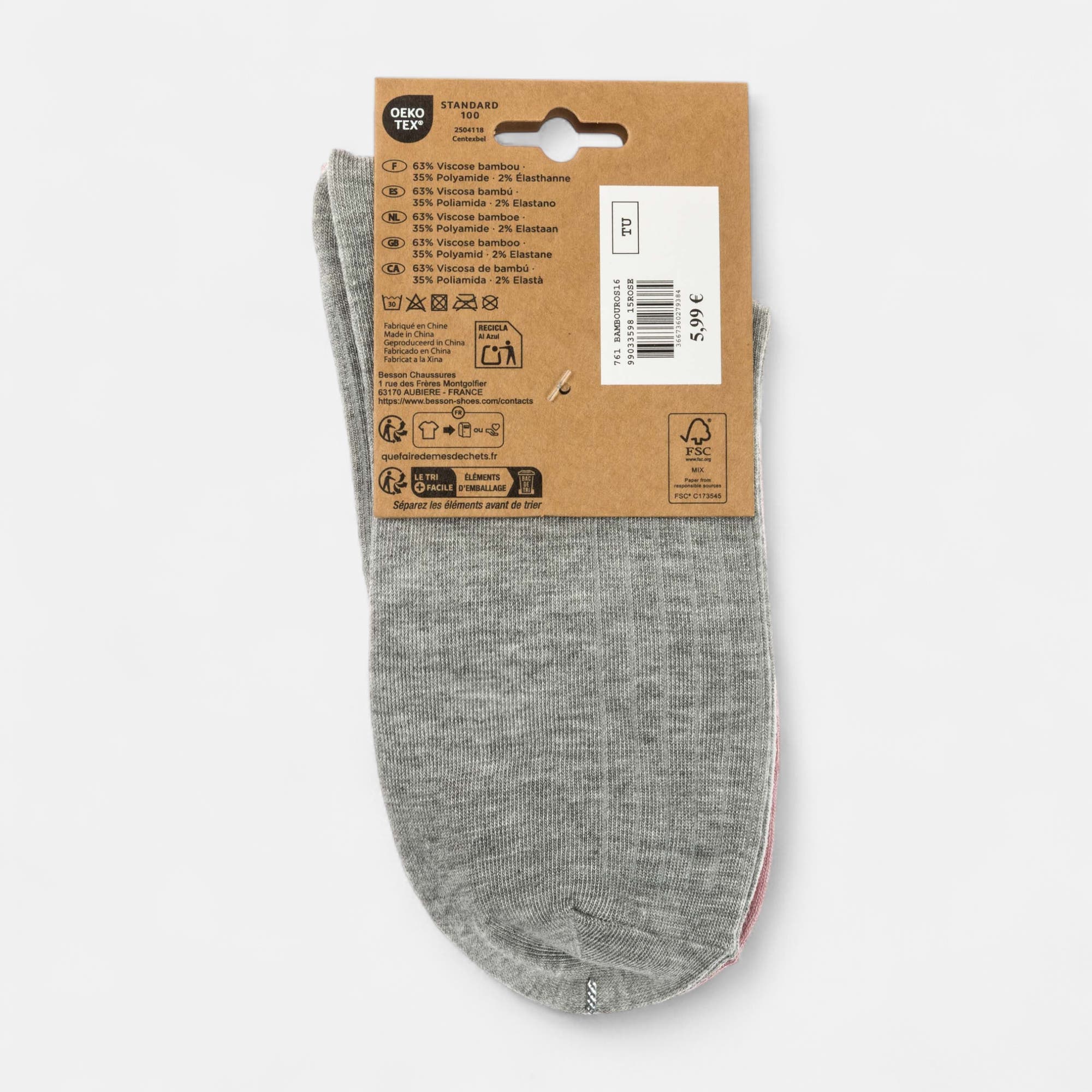 Chaussettes Femme rose