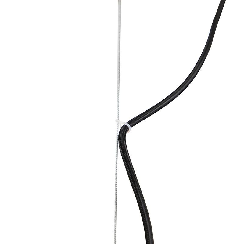 Industriële hanglamp roestbruin met rek 4-lichts - Cage Rack