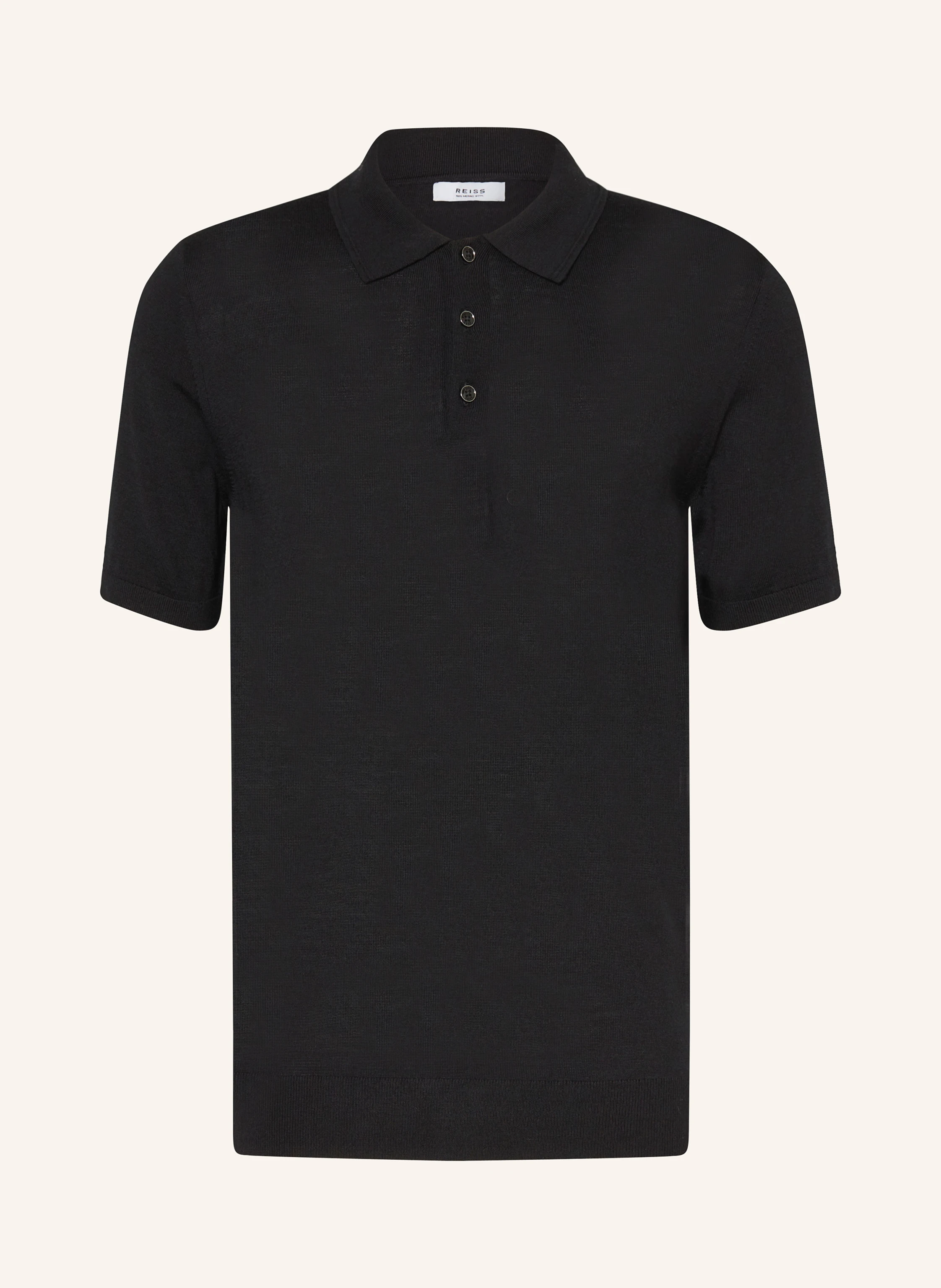 REISS Strick-Poloshirt MANOR