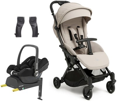 Beemoo Easy Fly Lux 4 Trille inkl Maxi-Cosi CabrioFix Babybilstol & Base, Sand Beige