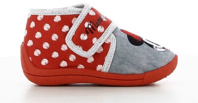 Disney Minni Mus Tøfler, Red/Light Grey
