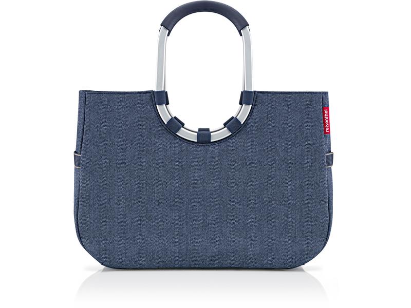 Reisenthel Einkaufskorb Loopshopper L Herringbone Dark Blue Einkaufstasche