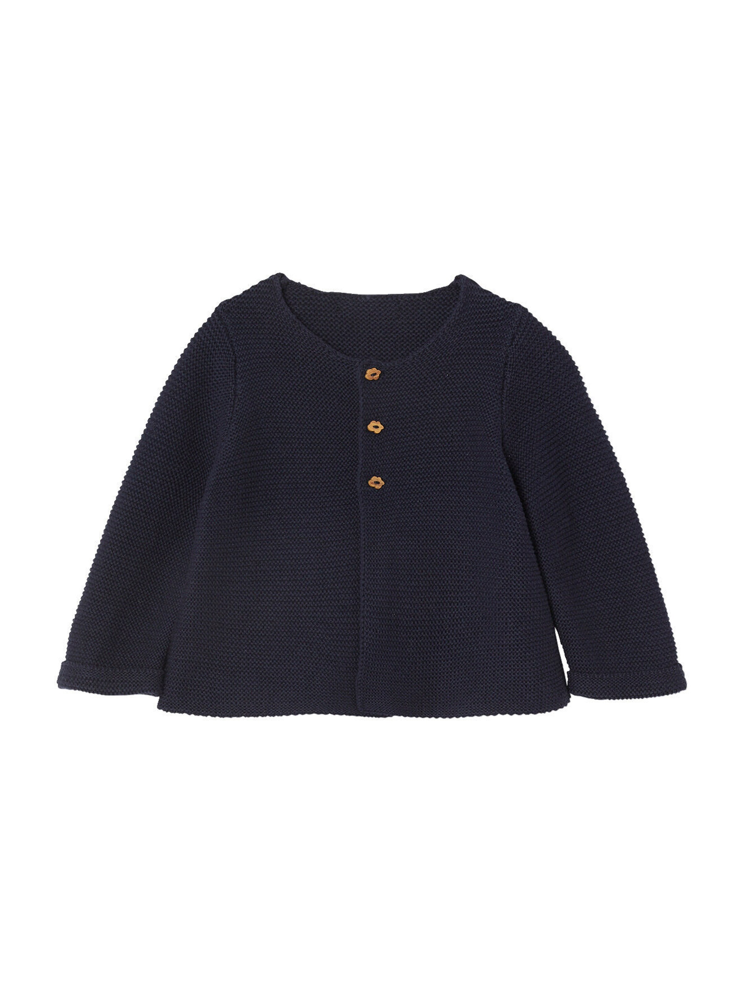Vertbaudet Baby Feinstrickjacke BASIC nachtblau