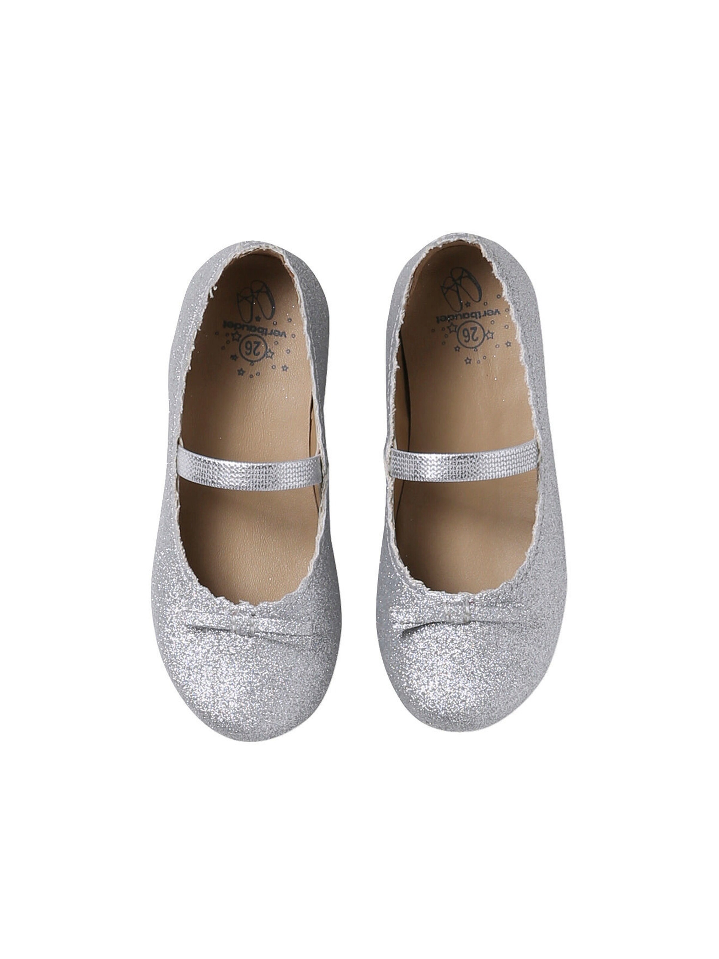 Vertbaudet Glitzernde Mädchen Ballerinas silber