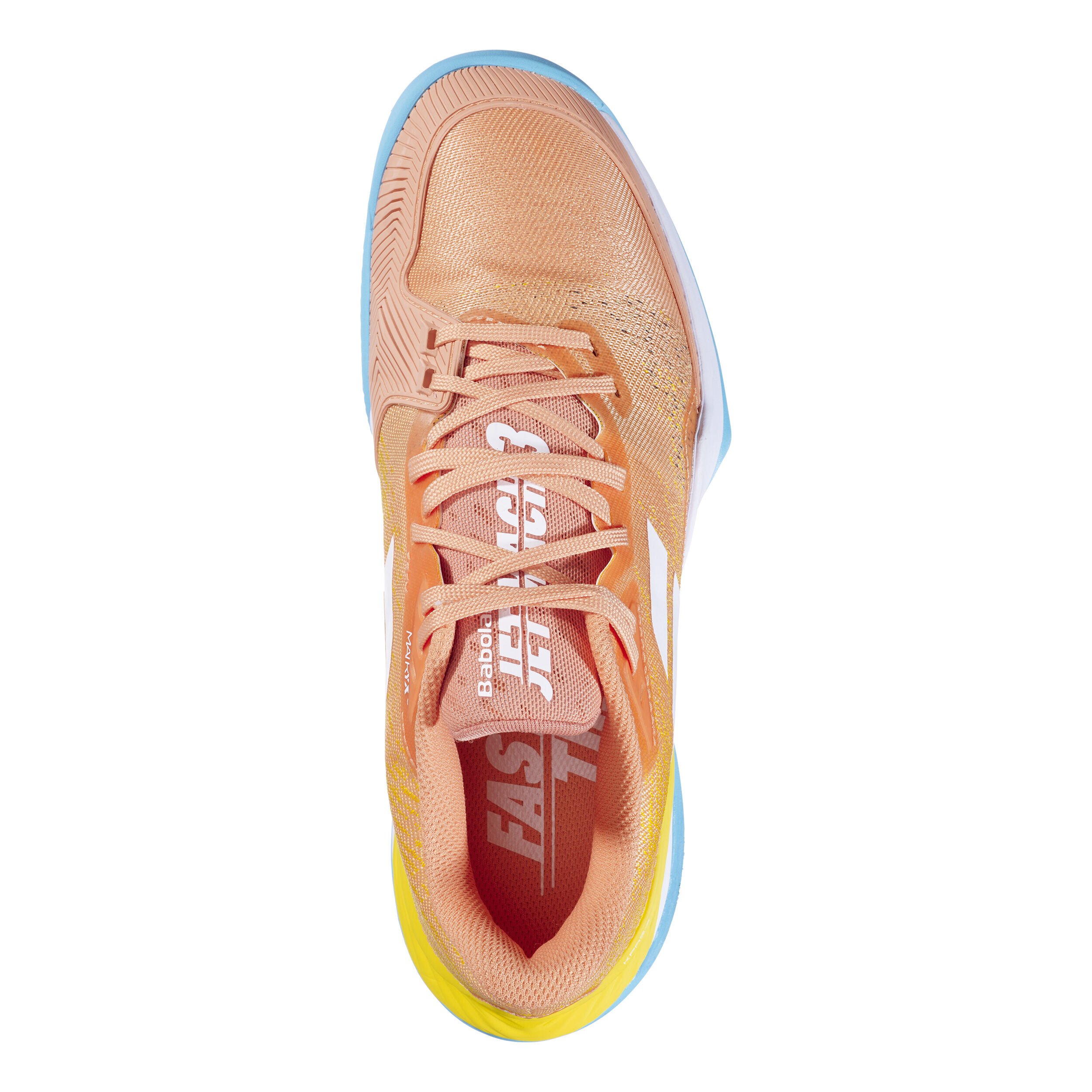 Babolat Jet Mach 3 Chaussure Terre Battue Femmes - Abricot, Jaune