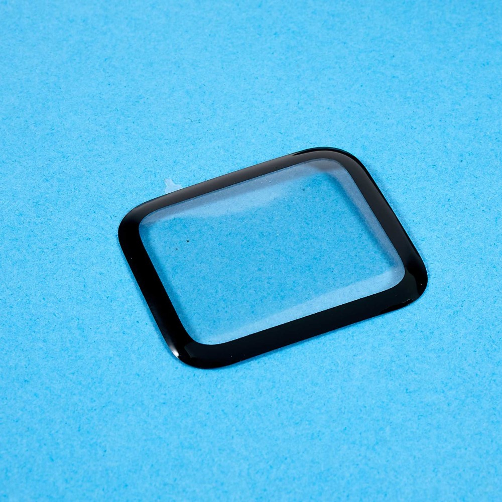 Apple Watch 6 / 5 / 4 / SE (2022) 40mm Vollbild Panzer Glas Display Schutz Rahmen - Schwarz