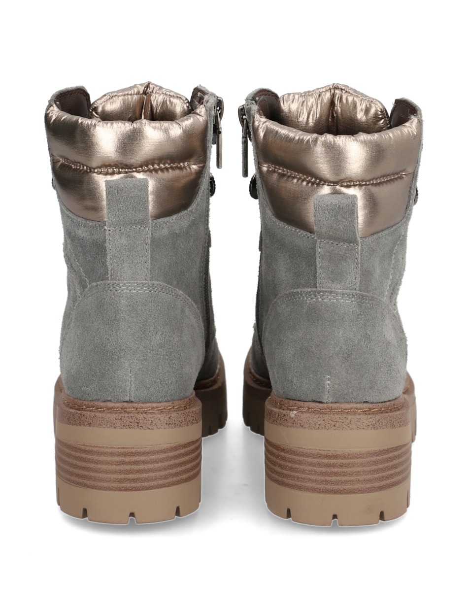 Veloursleder Schnürboot