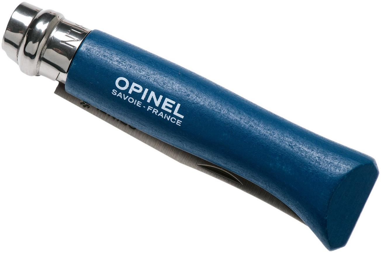 Opinel zakmes No. 08RV Dark Blue, roestvast staal, lemmetlengte 8,5 cm