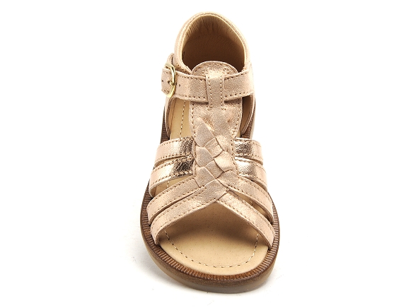 Babybotte nu pieds enfant tourbillon or